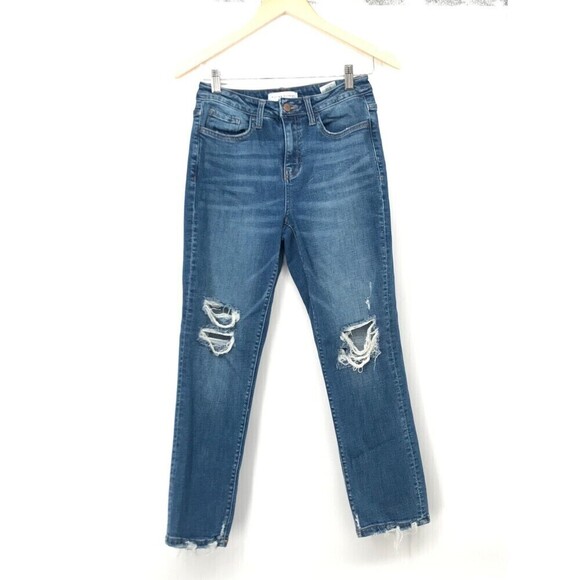 Flying Monkey Women’s Jeans Size 25 | Distressed Ripped Skinny Denim Light‎ Wash - Picture 1 of 10